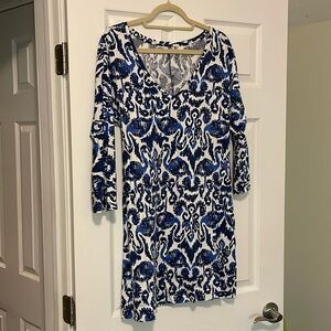 Lilly Pulitzer Blue Flamingo Dress